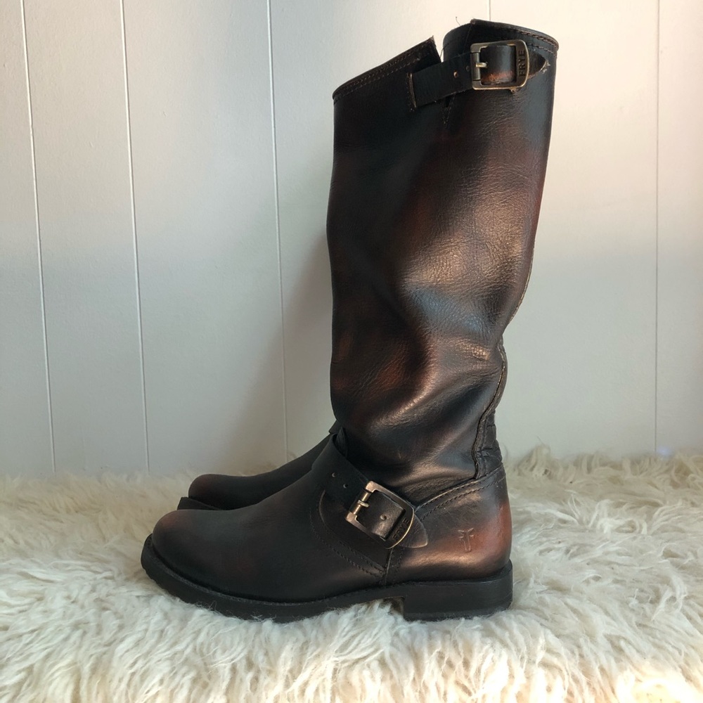 Frye Veronica Slouch Boot, Bourbon, 7, like new!
